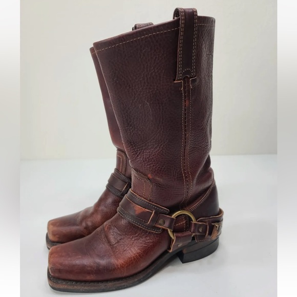 Frye Brown Leather Women's Boots - Picture 3 of 11